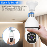 E27 WiFi Bulb Camera 1080P FHD Security