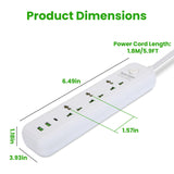 Power Strip with USB & Extension Cord