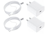 Apple Fast Charger 2-Pack with USB-C Cable